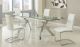 Concord Casual Dining Room Set in Clear & White