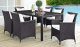 Convene 7 Piece Outdoor Patio Dining Set in Espresso White