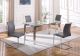 Nampa Modern Dining Room Set in Grey/Polished SS