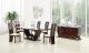 Horbury Contemporary Dining Room Set in Dark Brown Lacquer