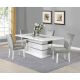 St Marys D1903DT & D1903DC Dining Set in White/Grey
