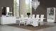 Dewsbury Contemporary Dining Room Set in White Lacquer