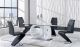 D9002 Dining Room Set in White & Black