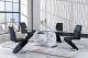 Coventry Contemporary Dining Room Set in White/Black