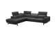 Ajo Premium Leather Sectional Sofa in Grey