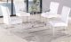 Den Casual Dining Room Set in Clear & White