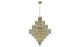 Den Contemporary 18 Lights Hanging Fixture Chandelier in Gold Finish