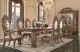 Constantine Traditional Dining Room Set in Brown & Gold