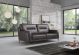 Trieste Leather Living Room Set in Spessorato Brown