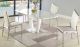 Durango Casual Dining Room Set in Gloss White & White