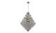 Eden Contemporary 20 Lights Hanging Fixture Chandelier in Chrome Finish