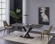 Elegance Modern Dining Room Set with San Francisco Chair in Marble/Grey