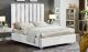 Enzo Modern Velvet Bed in White
