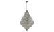 Erwin Contemporary 30 Lights Hanging Fixture Chandelier in Chrome Finish