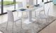 ESF 2396 Dining Table with 3450 Dining Chair Dining Set in White