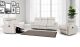 ESF 8501 Modern Leather Living Room Set in White