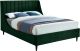 Lompoc Contemporary Velvet Bed in Green