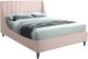 Lompoc Contemporary Velvet Bed in Pink