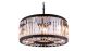 Florence Contemporary 8 Lights Pendent Lamp Crystal Chandelier in Mocha Brown Finish