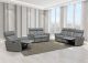Gallup Modern Leather Living Room Set in Dark Grey