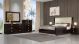 Fowey Modern Bedroom Set in Glossy Wenge Lacquer