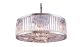 Ghent Contemporary 10 Lights Pendent Lamp Crystal Chandelier in Polished Nickel Finish