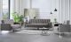 Hemera Convertible Living Room Set in Vika Grey