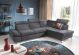Madison Modern Fabric Sectional Sofa in Navy/Dark Grey
