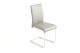 Havel Stainless Steel Leather Dining Chair in Gray