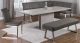 Vail Casual Dining Room Set in Gray/Brushed SS