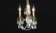Hope Traditional 3 Lights Hanging Fixture Chandelier in French Gold Finish