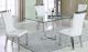 Hueneme Casual Dining Room Set in Clear & White