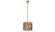 Hume Transitional 3 Lights Hanging Fixture Chandelier in Golden Iron Finish