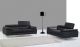 J&M A973 Premium Leather Living Room Set in Black