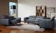 J&M Lorenzo Motion Living Room Set in Blue Grey