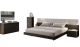 J&M Porto Premium Bedroom Set in Light Grey & Wenge