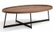 J&M Uptown Moden Coffee Table in Natural Brown & Black