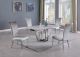 Winston Casual Dining Room Set in White/Grey