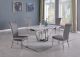 Winston Casual Dining Room Set in White/Grey PU