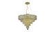 Kalb Contemporary 14 Lights Hanging Fixture Chandelier in Gold Finish
