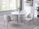 Ross Casual Dining Room Set in Gray/White