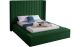 Kiki Contemporary Velvet Bed in Green