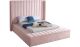Kiki Contemporary Velvet Bed in Pink