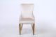 Eden Transitional Velvet Chair in Beige/Gold
