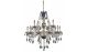 Lima Traditional 15 Lights Hanging Fixture Chandelier in Blue Finish