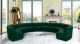 Juan Modular Velvet Sectional Sofa in Green