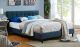 Linnea Modern Fabric Bed in Azure