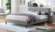 Linnea Modern Fabric Bed in Light Gray