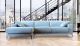 Lugo Modern Fabric Sectional Sofa in Gray