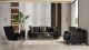 Lust Modern Fabric Living Room Set in Black